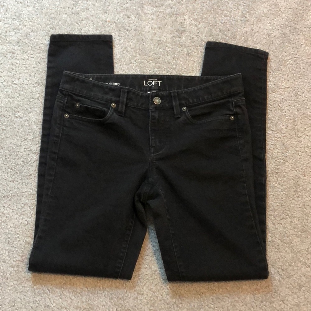 Ann Taylor Loft Modern Skinny Black Pants